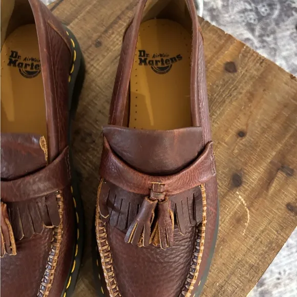 Dr. Doc Martens Adrian Brown Classic Leather Loafers