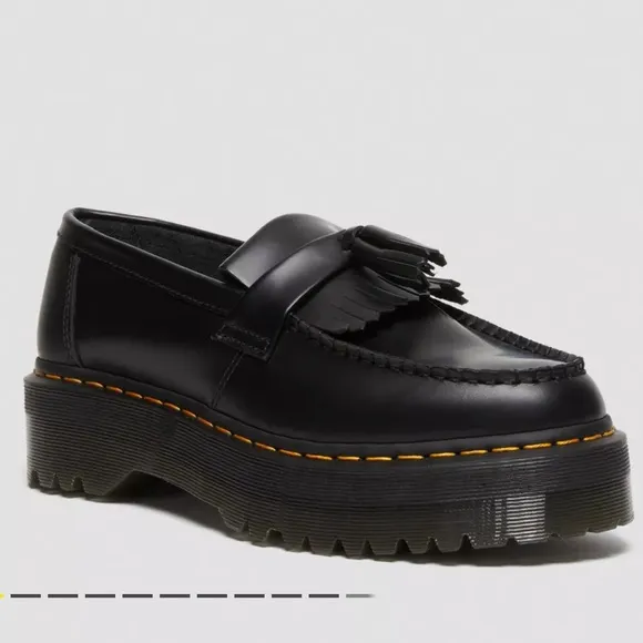 Dr. Martens Adrian Platform Leather Loafers with Tassels