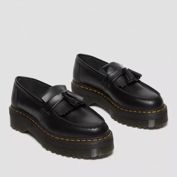 Dr. Martens Adrian Platform Leather Loafers with Tassels