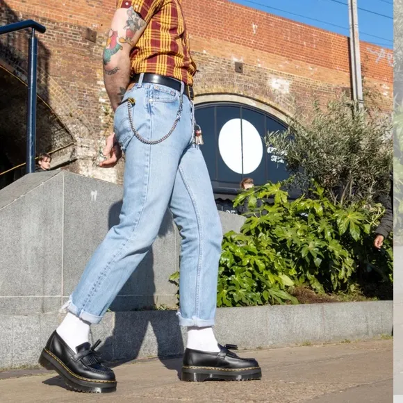 Dr. Martens Adrian Platform Leather Loafers with Tassels