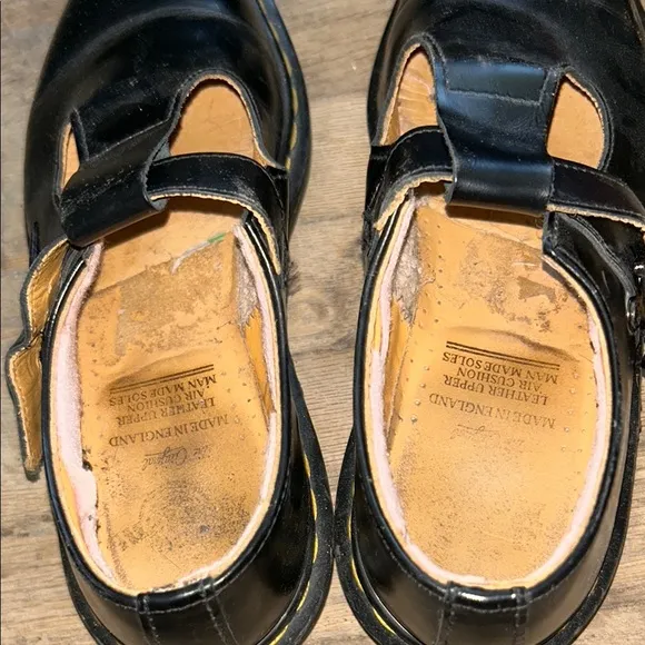 Dr. Martens Black Leather Loafers with Slip-On Design