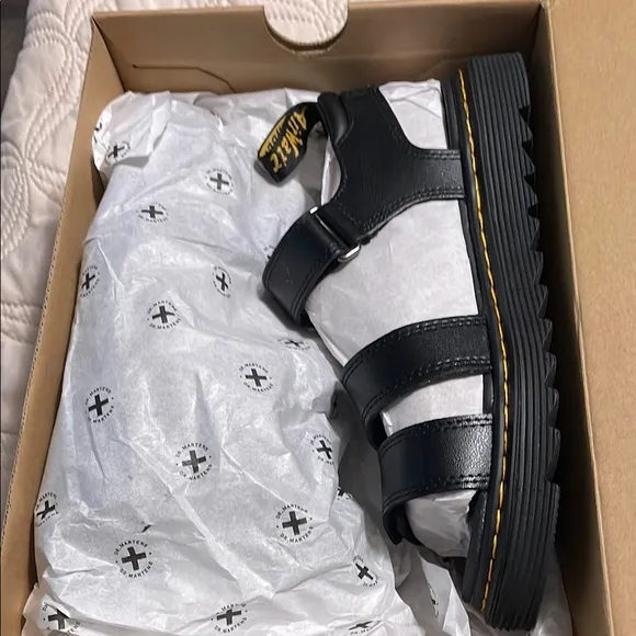 Dr. Martens Black Strappy Sandals