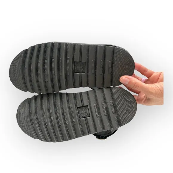 Dr Martens Blaire Matte Black Strappy Sandals