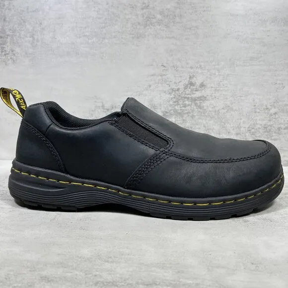 Dr Martens Brennan Leather Slip On Loafers - Men's Size 9 - Black