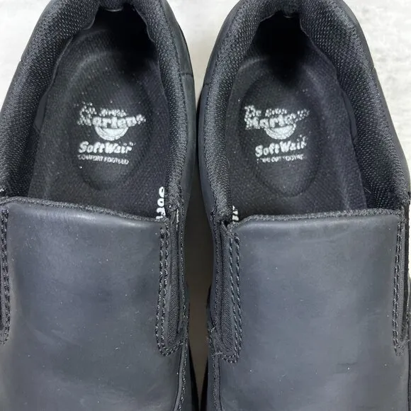 Dr Martens Brennan Leather Slip On Loafers - Men's Size 9 - Black