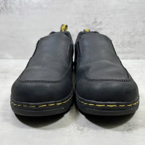 Dr Martens Brennan Leather Slip On Loafers - Men's Size 9 - Black