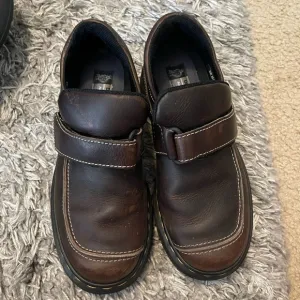 Dr. Martens Brown Leather Slip-On Loafers