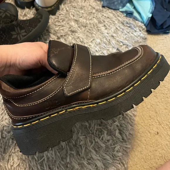 Dr. Martens Brown Leather Slip-On Loafers