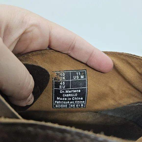 Dr. Martens Cabrillo brown Crazy Horse leather desert boots 11M