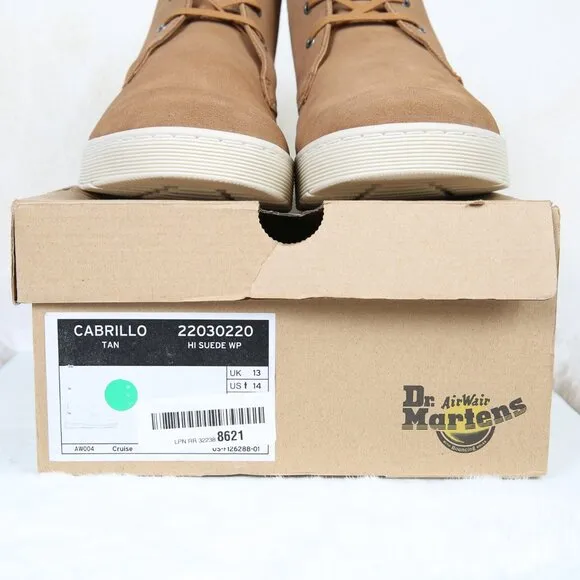 DR. MARTENS Cabrillo Tan Suede Desert Boots NEW IN BOX