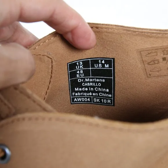 DR. MARTENS Cabrillo Tan Suede Desert Boots NEW IN BOX