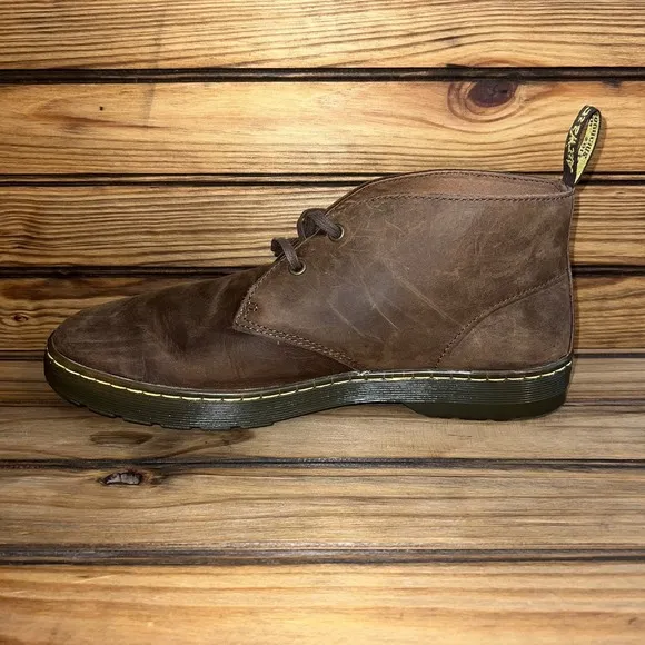 Dr Martens Chukka Boots Mens Size 12 Cabrillo Brown Leather Ankle Desert Shoes