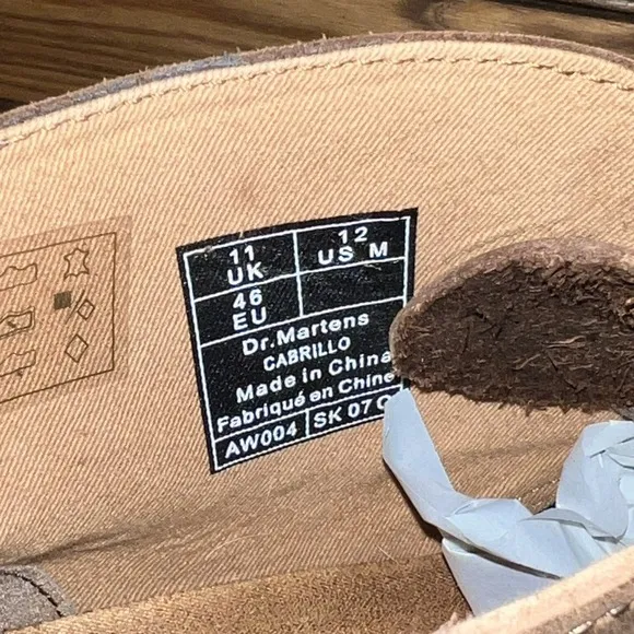 Dr Martens Chukka Boots Mens Size 12 Cabrillo Brown Leather Ankle Desert Shoes