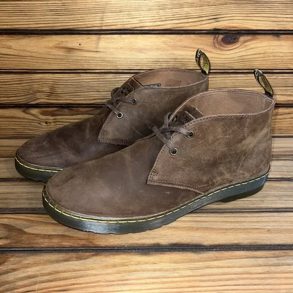 Dr Martens Chukka Boots Mens Size 12 Cabrillo Brown Leather Ankle Desert Shoes