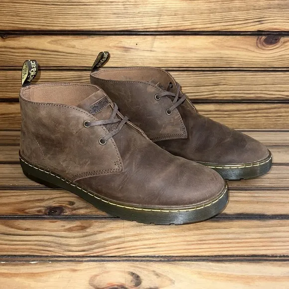 Dr Martens Chukka Boots Mens Size 12 Cabrillo Brown Leather Ankle Desert Shoes