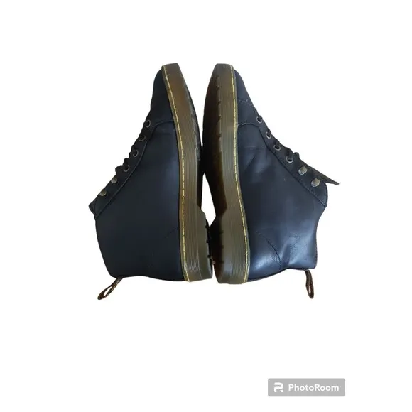 Dr Martens Coburg Chukka Black Leather Lace Up Ankle Boots Men's Size 8 (L9)