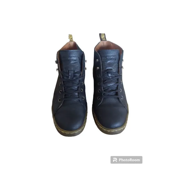 Dr Martens Coburg Chukka Black Leather Lace Up Ankle Boots Men's Size 8 (L9)