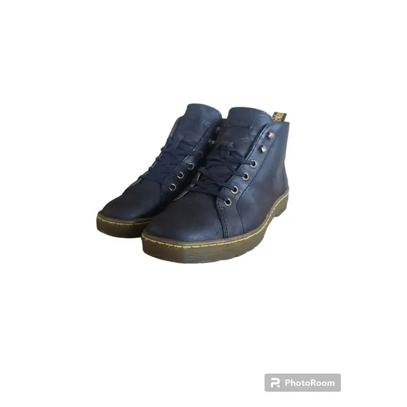 Dr Martens Coburg Chukka Black Leather Lace Up Ankle Boots Men's Size 8 (L9)