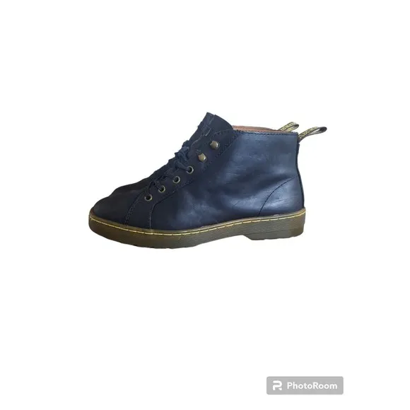 Dr Martens Coburg Chukka Black Leather Lace Up Ankle Boots Men's Size 8 (L9)