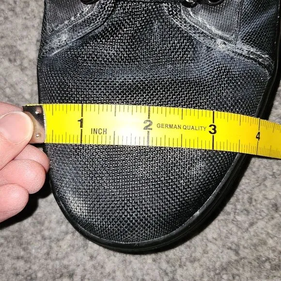 Dr. Martens Combat Boots Womens sz 8 Black Combs Ankle Poly Soles Bouncing EMS