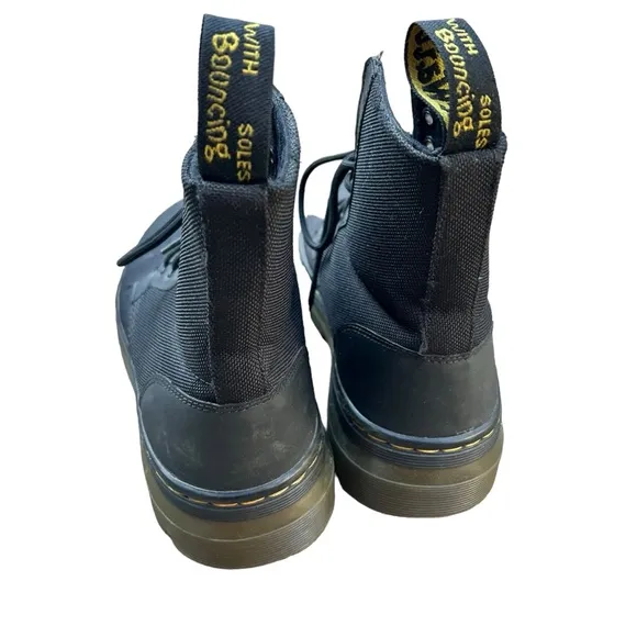 Dr. Martens Combs Poly Casual Boots Black Extra Tough Rubbery Men’s 8 Women’s 9