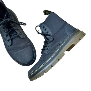 Dr. Martens Combs Poly Casual Boots Black Extra Tough Rubbery Men’s 8 Women’s 9