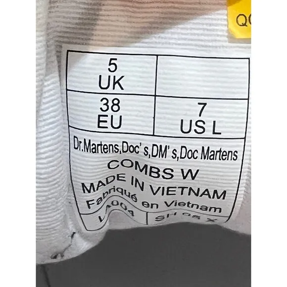 Dr. Martens COMBS WOMEN'S POLY CASUAL BOOTS size USL7