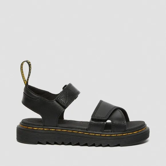 Dr. Martens Junior Vossie Leather Sandals black