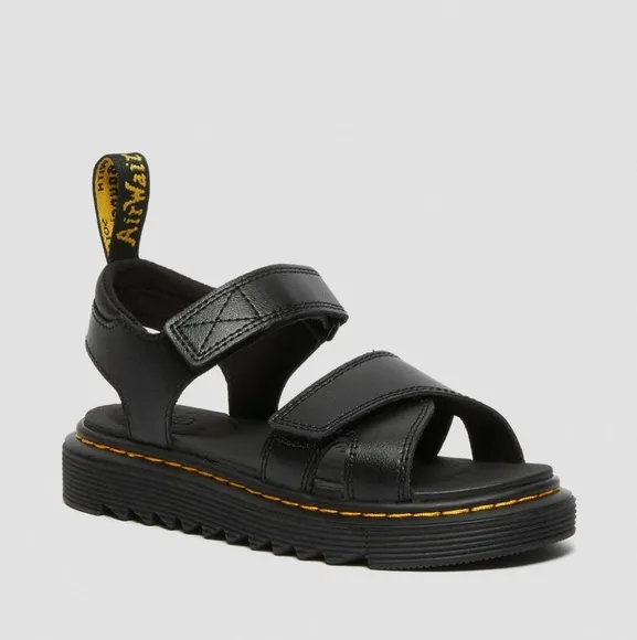Dr. Martens Junior Vossie Leather Sandals black