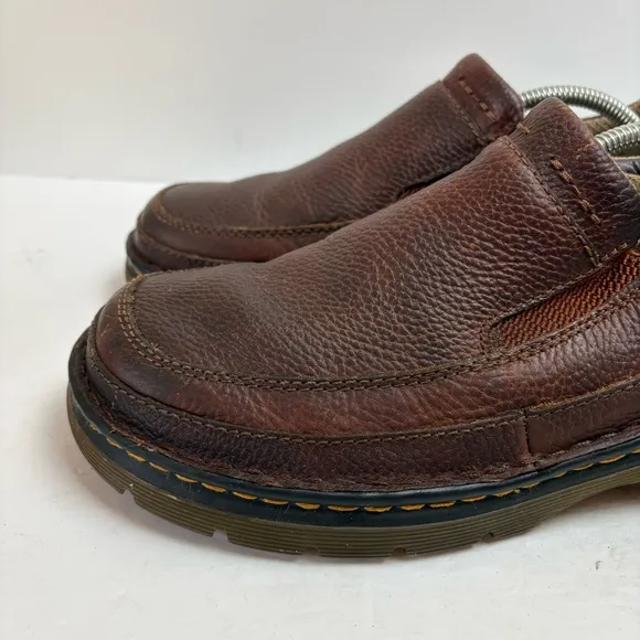 Dr Martens Lennon Brown Leather Slip-on Loafers Mens 9 Womens 10 11198 Doc