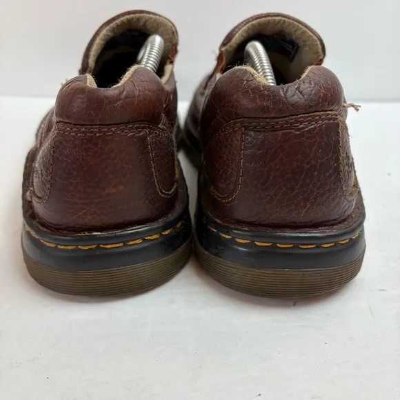 Dr Martens Lennon Brown Leather Slip-on Loafers Mens 9 Womens 10 11198 Doc