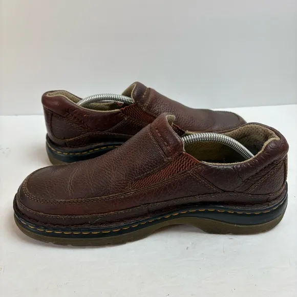 Dr Martens Lennon Brown Leather Slip-on Loafers Mens 9 Womens 10 11198 Doc