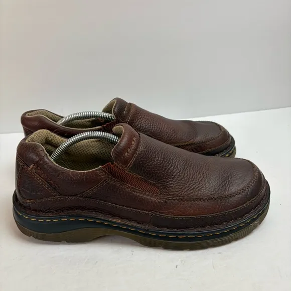 Dr Martens Lennon Brown Leather Slip-on Loafers Mens 9 Womens 10 11198 Doc