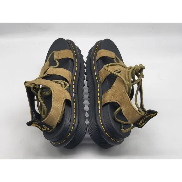 Dr. Martens Nartilla Womens Size 7 Tumbled Nubuck Gladiator Sandals  Savannah Ta