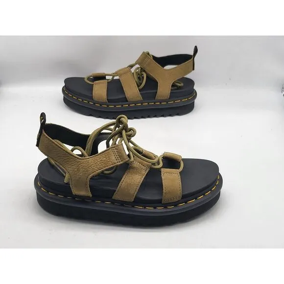 Dr. Martens Nartilla Womens Size 7 Tumbled Nubuck Gladiator Sandals  Savannah Ta