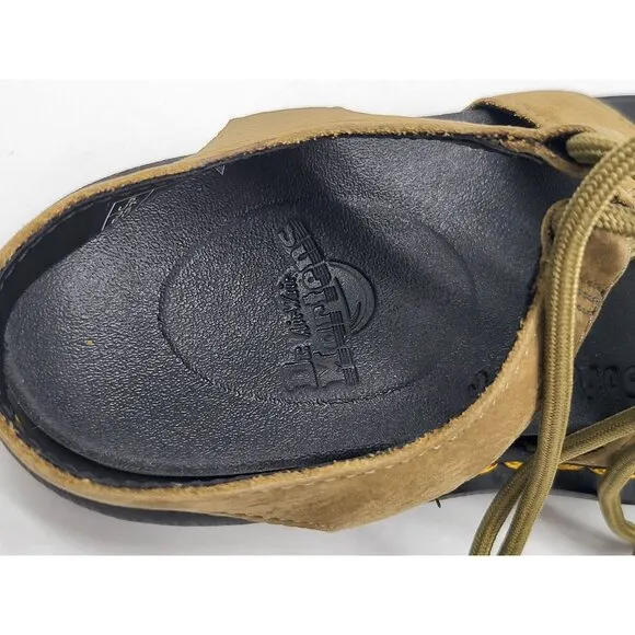 Dr. Martens Nartilla Womens Size 7 Tumbled Nubuck Gladiator Sandals  Savannah Ta