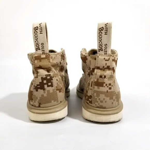 Dr. Martens Nixon Desert Camo Canvas Chukka Boots Gorpcore Military Army Grunge