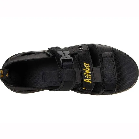Dr Martens Pearson Air Wair Strappy Sandals  Black Buckle Mens US 12