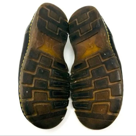 Dr Martens vintage brown leather slide on loafers 11 M