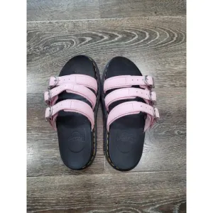 Dr. Martens Women's Blaire Leather Pink Slide Sandals size 5 # 6