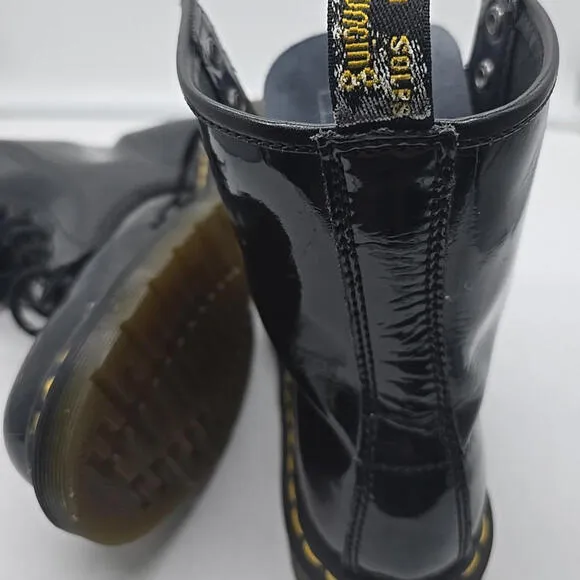 Dr. Martens Women's Boot, Size 7 - Black Patent