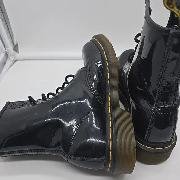Dr. Martens Women's Boot, Size 7 - Black Patent
