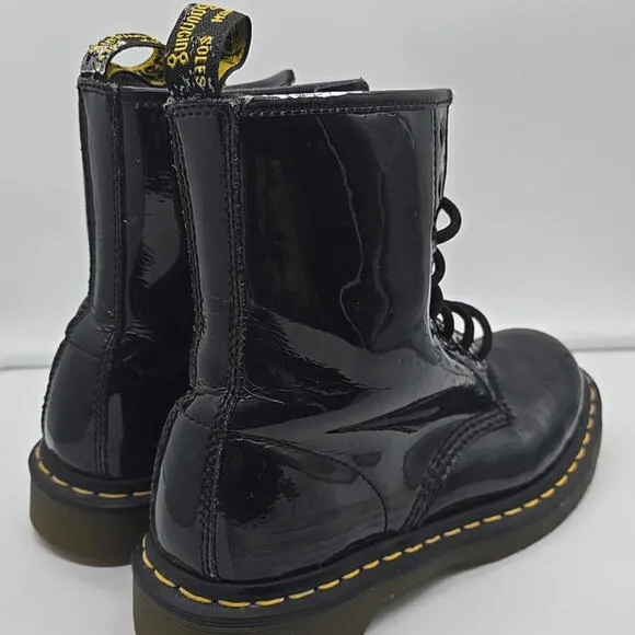 Dr. Martens Women's Boot, Size 7 - Black Patent