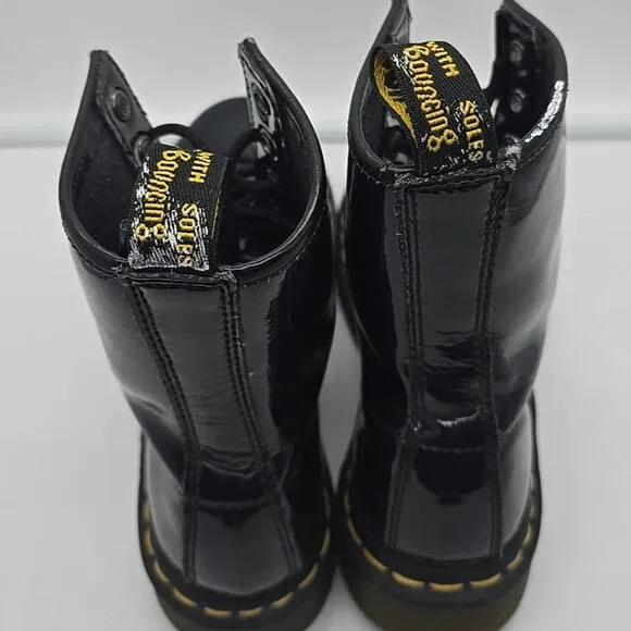 Dr. Martens Women's Boot, Size 7 - Black Patent