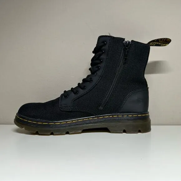 Dr. Martens | Youth Combs Extra Tough Poly Casual Boots | Black | Kids Size 2
