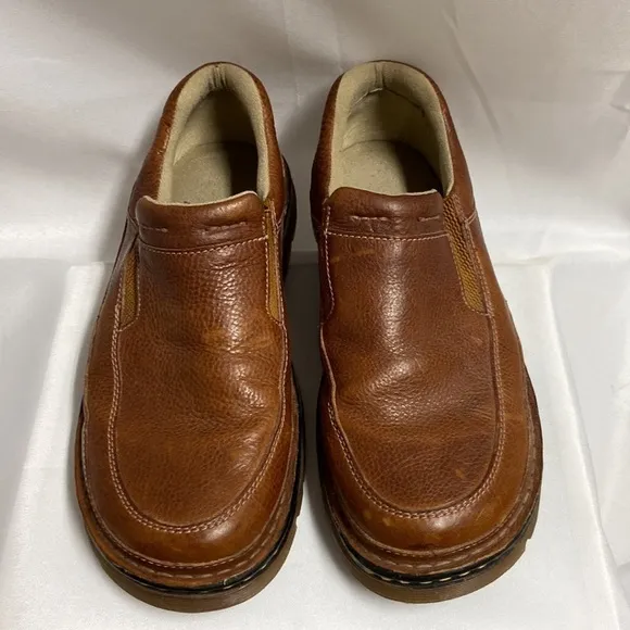 Dr. Martens Zack Pebbled Leather Slip On Loafers Brown Size 11