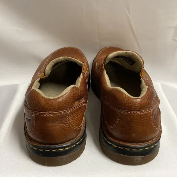 Dr. Martens Zack Pebbled Leather Slip On Loafers Brown Size 11