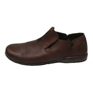 Dr. Martens chestnut brown leather slip on loafers 12