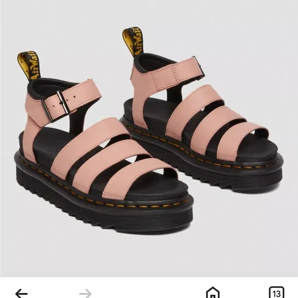 Dr. MartensWomen's Blaire 3Strap Sandal in Peach Beige Pisa