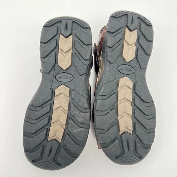 Dr. Scholl’s Men’s Memory Foam Cool Fit Comfort Sandals Size 8 Brown Fishing